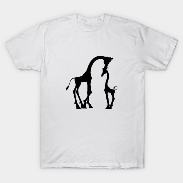 Giraffes T-Shirt by linesdesigns